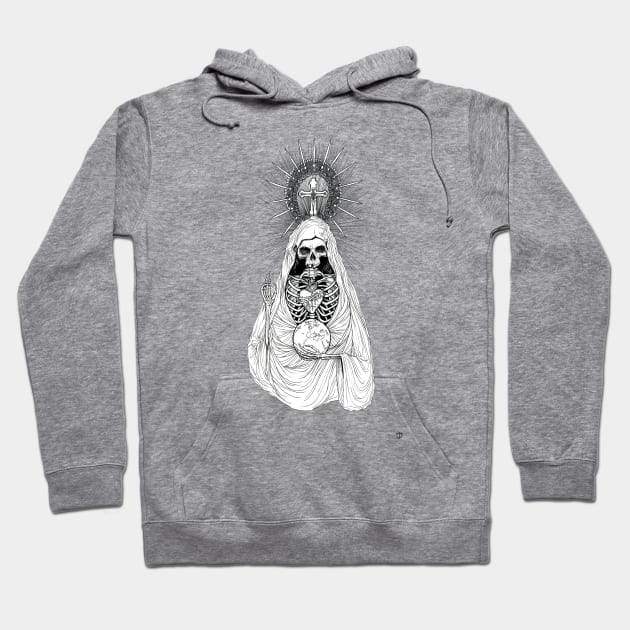 Santa Muerte Hoodie by tristan.r.rosenkreutz